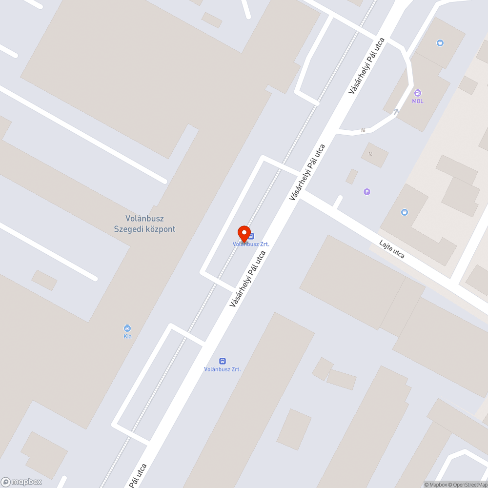 Nem világít a lámpa - Vásárhelyi Pál utca, buszmegálló bejelentés helye