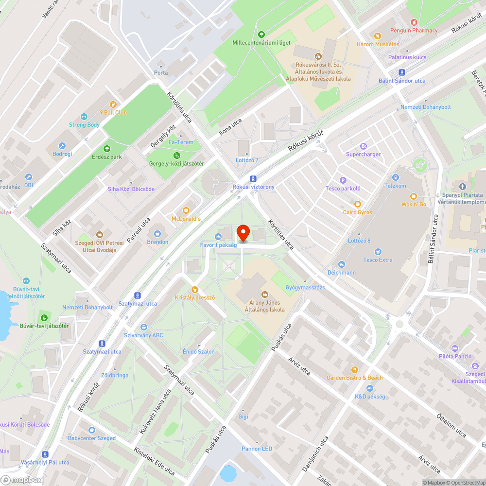 Kátyú az úton - Kukovecz Nana utca eleje bejelentés helye