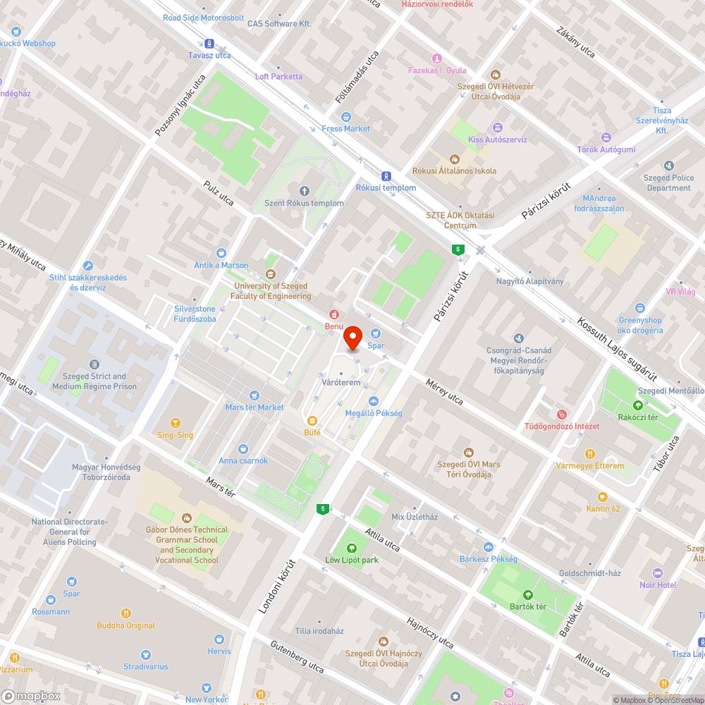 Kátyú a Mars téri buszpályaudvaron bejelentés helye