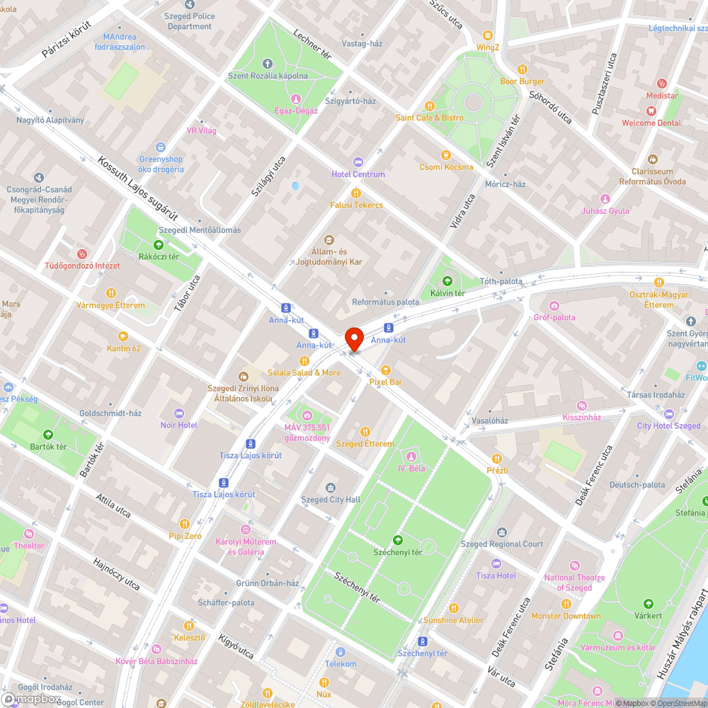 Eldugult víznyelő - Kossuth Lajos sugárút, Anna kút bejelentés helye