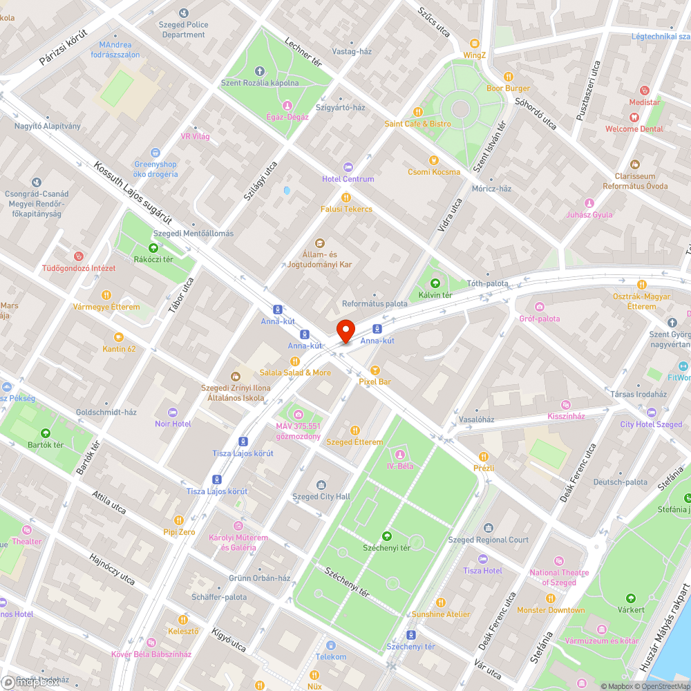 Kikerülési irányt jelző tábla hiányzik - Anna kút bejelentés helye