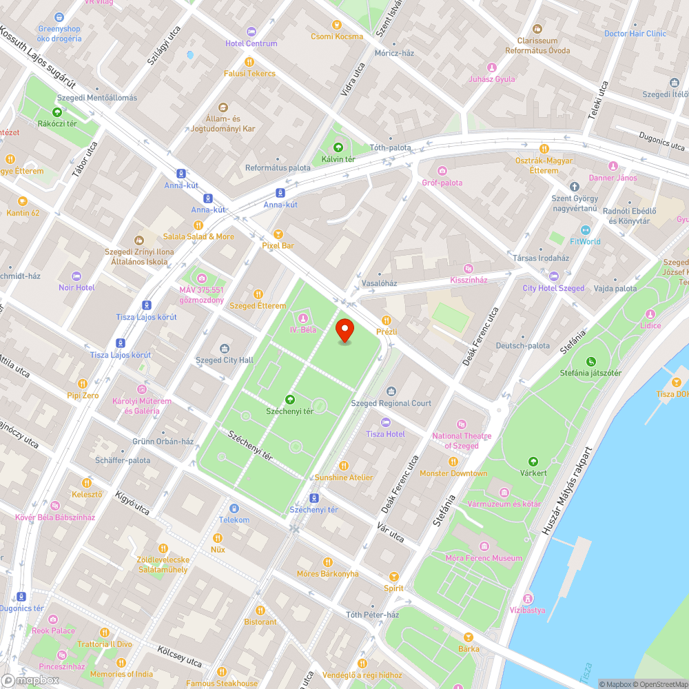 Nem világít a lámpa  - Széchenyi téren, Deák Ferenc szobránál bejelentés helye