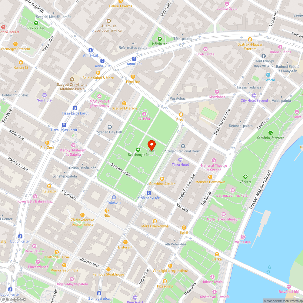 Nem világít a lámpa - Széchenyi tér, Tisza Lajos szobránál bejelentés helye