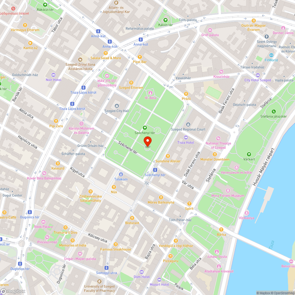 Nem világít néhány lámpa - Széchenyi tér, Vásárhelyi Pál szobránál bejelentés helye