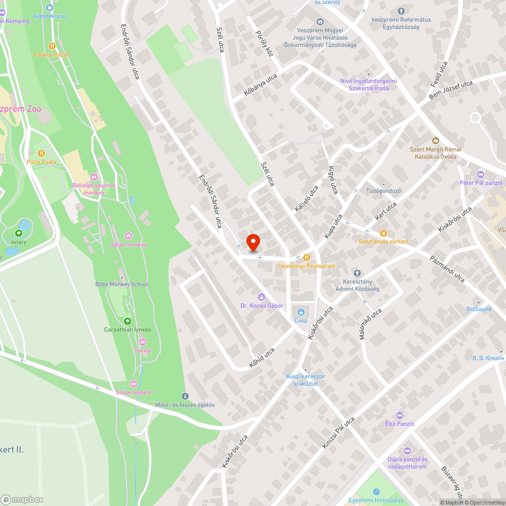 Elfoglalt járda bejelentés helye