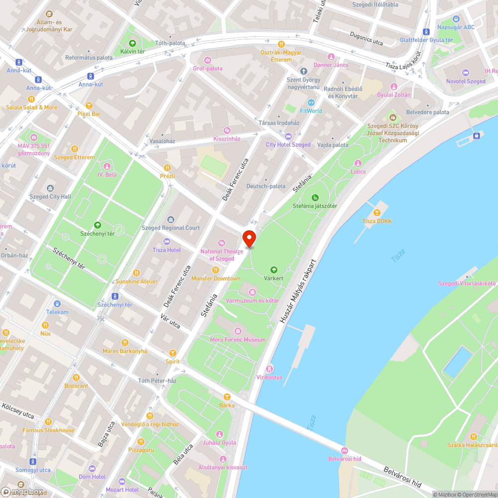 Díszkivilágítás nem működik - Nemzeti Színház bejelentés helye