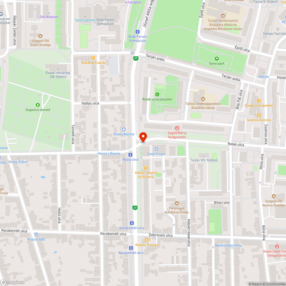 Lámpa nem világít - József Attila sugárút és Retek utca sarka, 10 emeletes kocka háztól pár méterre bejelentés helye