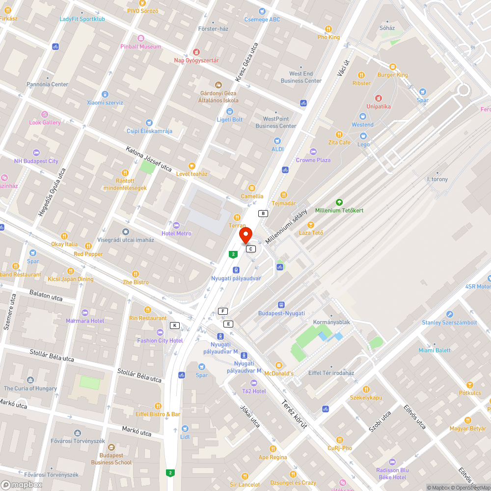 Behajtani tilos a Váci útra? bejelentés helye