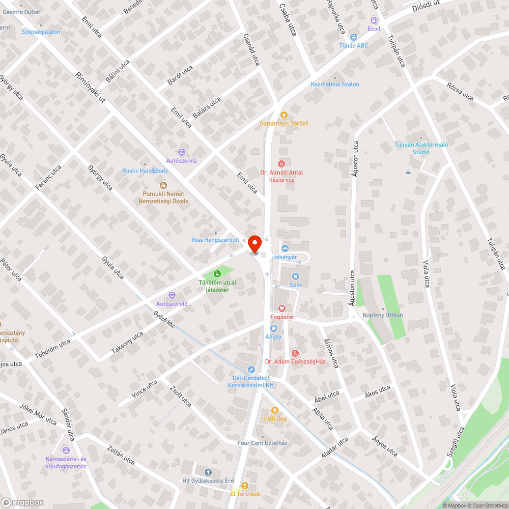 Érdi Vigadó Galéria táblája bejelentés helye