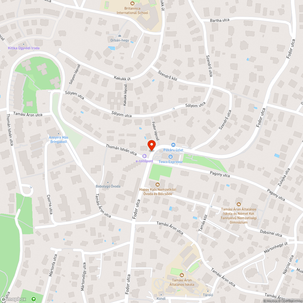 Elhagyott autó bejelentés helye