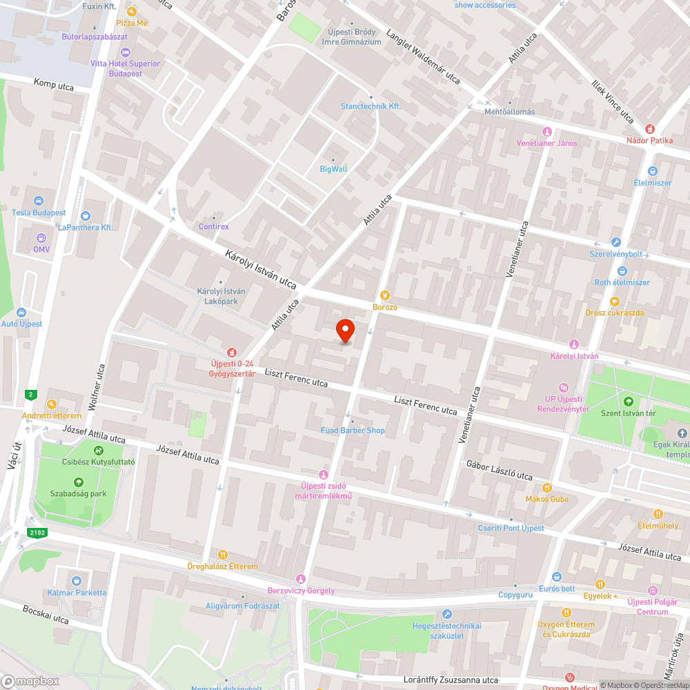 Magára hagyott autó bejelentés helye