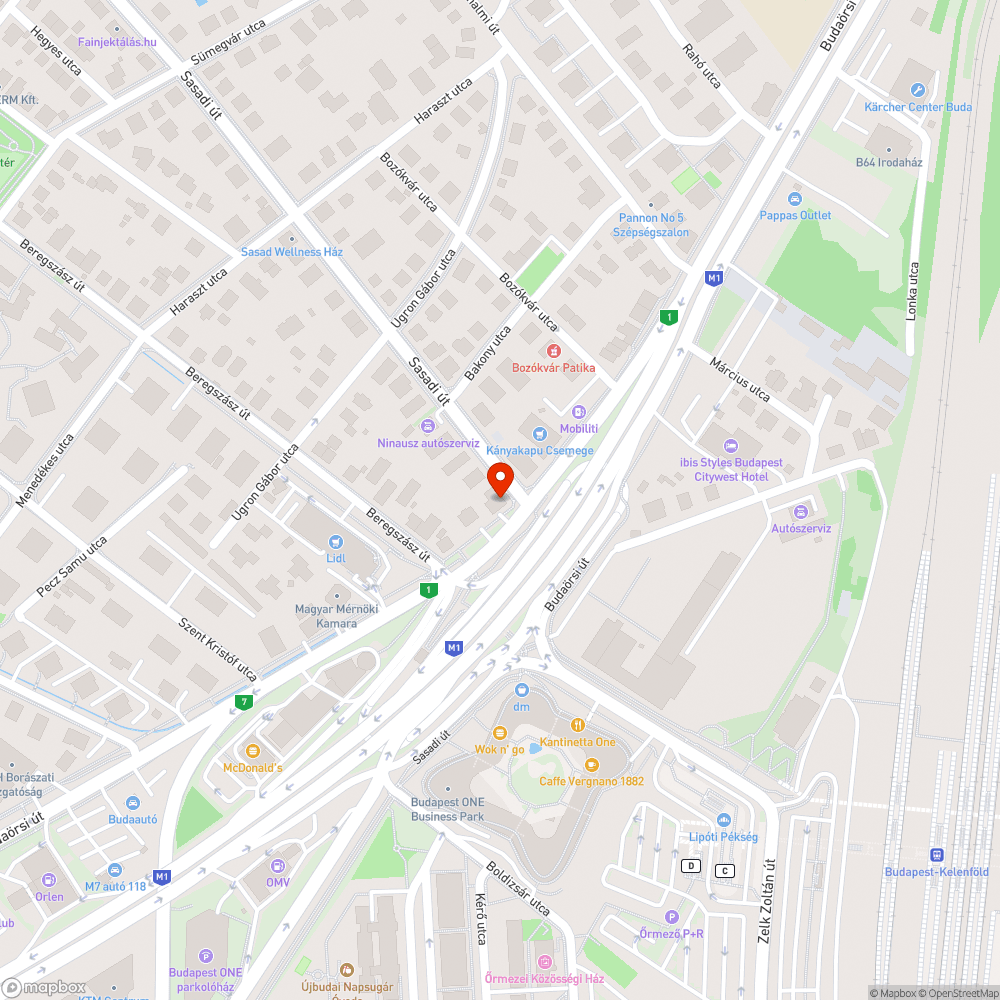 Illegális reklám Sasadi út - Budaörsi út bejelentés helye