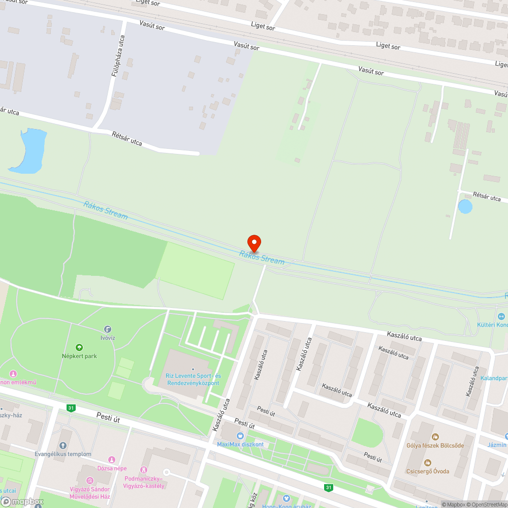 Kiégett bejelentés helye