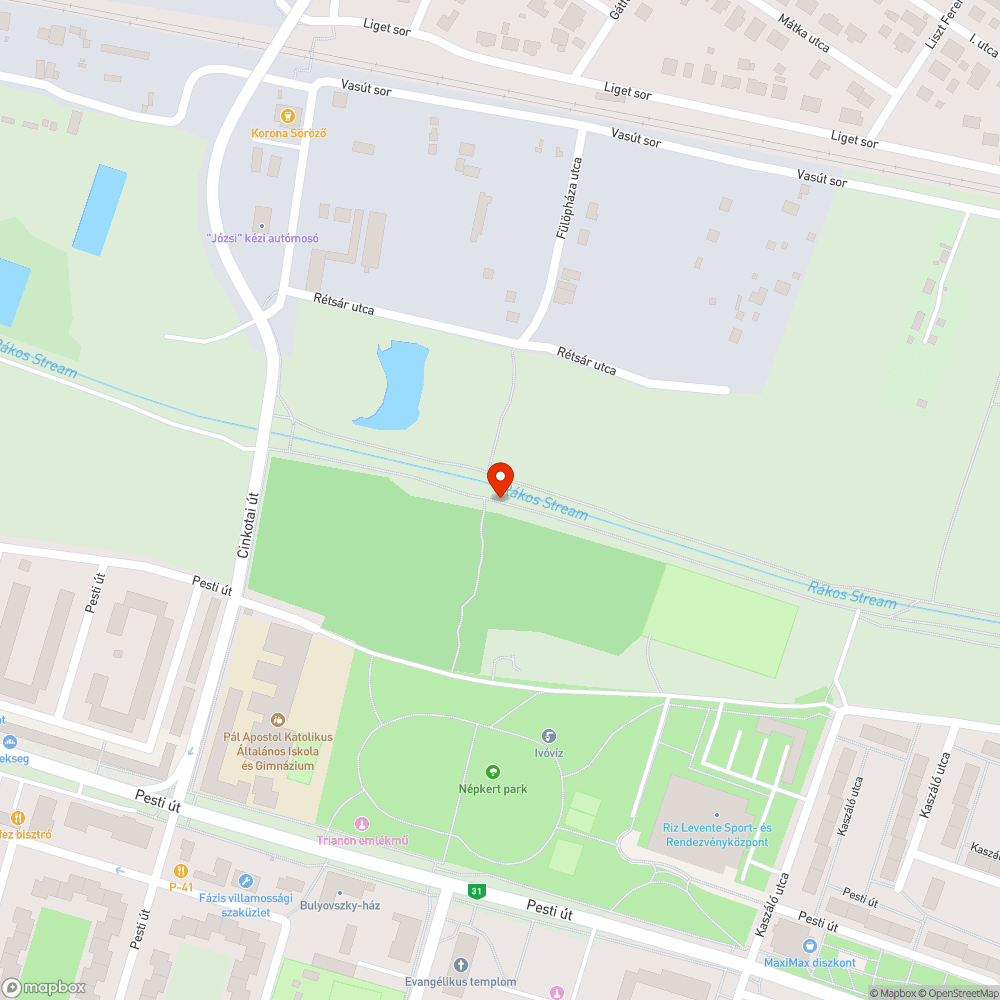 Egy kiégett, egy pislákol bejelentés helye