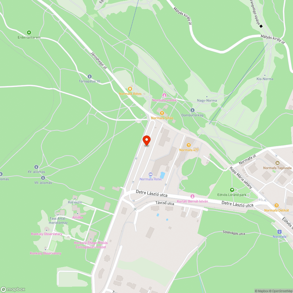 Normafa parkolás bejelentés helye