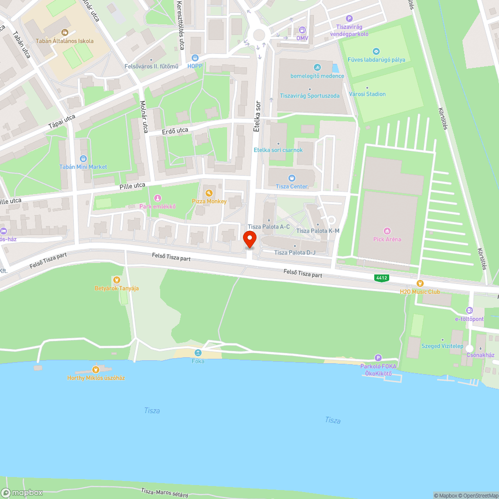 Elkopott zebra - Etelka sor 2. bejelentés helye