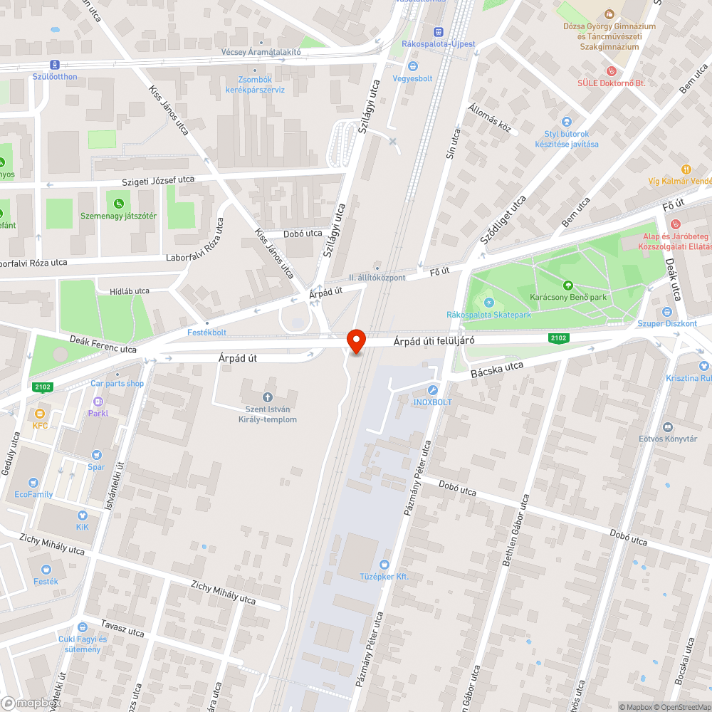 Szemét Rákospalota-Újpest vasútállomáson bejelentés helye