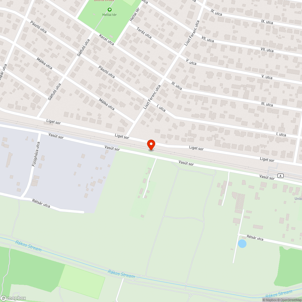 Járhatatlan út bejelentés helye