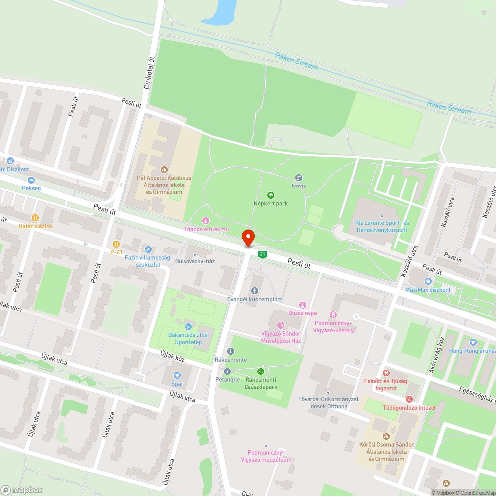 Nem látszik a zebra bejelentés helye