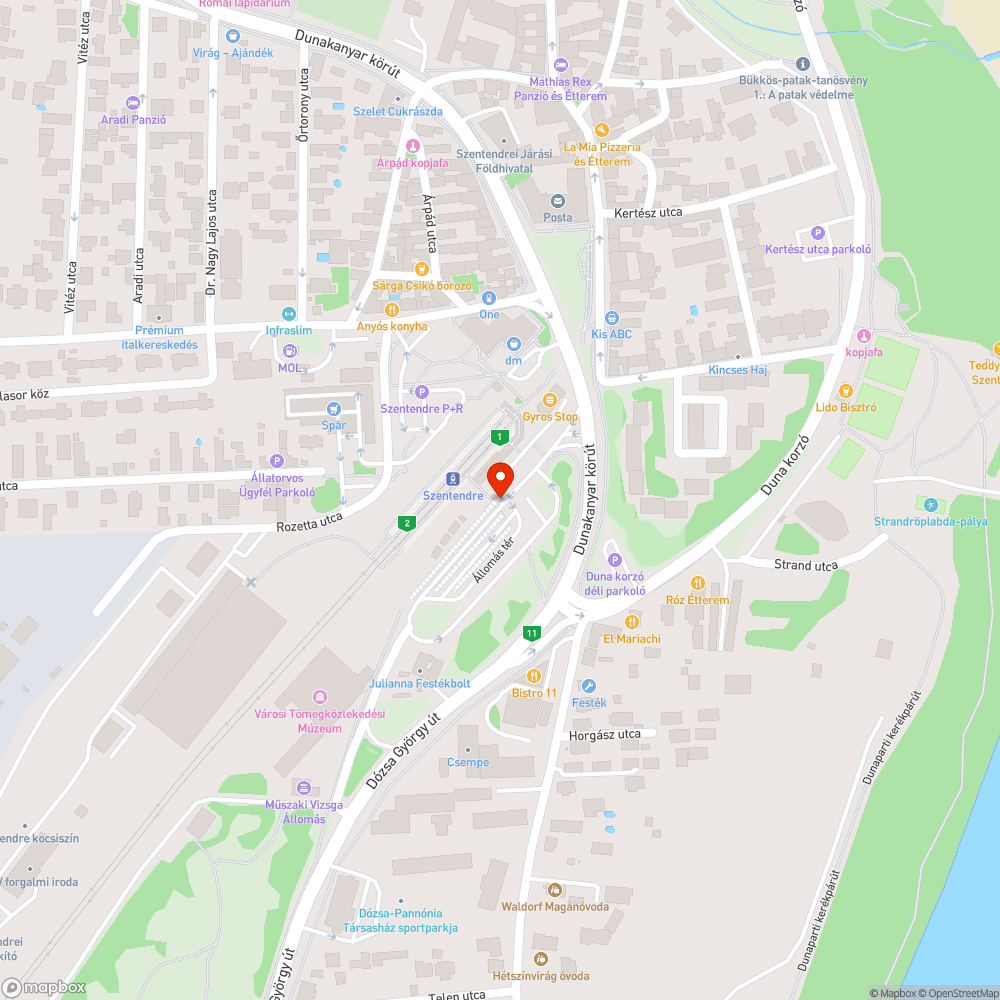 Információs tábla bejelentés helye