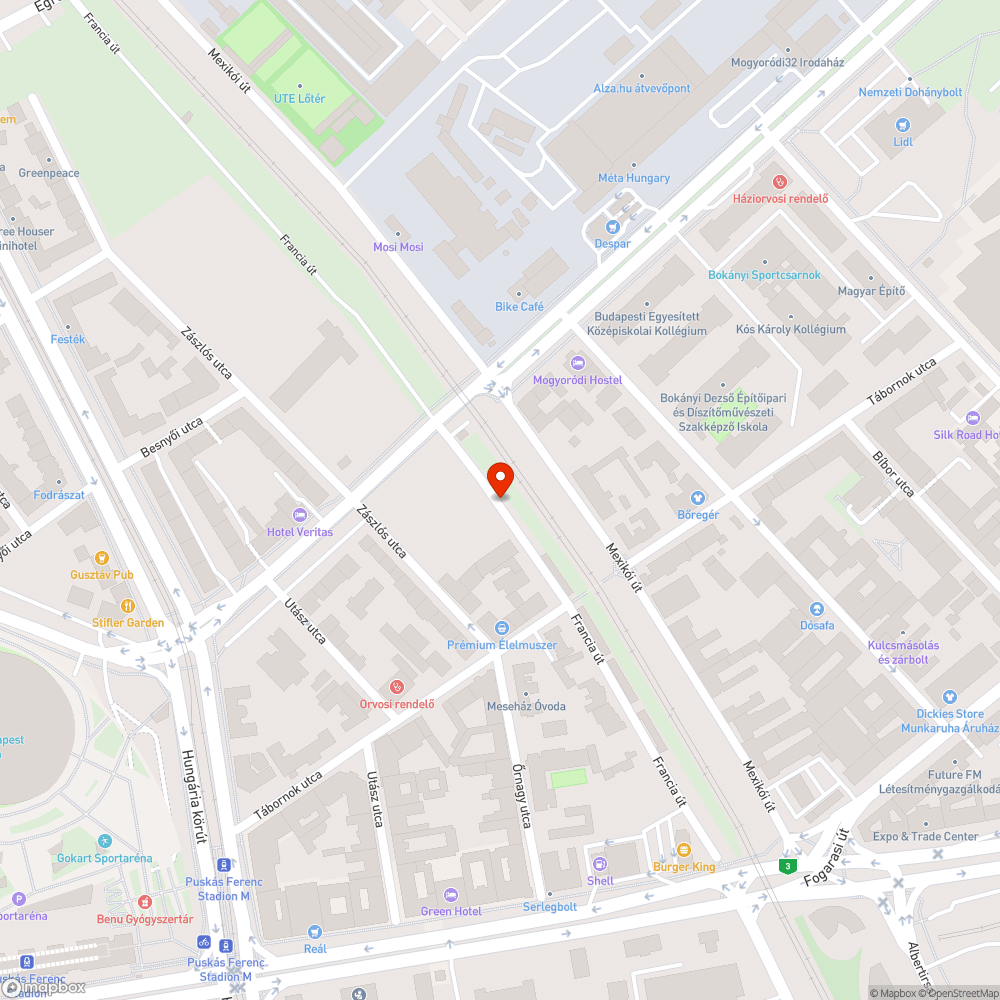 Rendszám nélküli, összetört jármű bejelentés helye