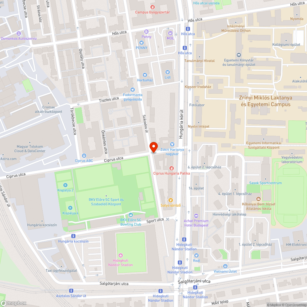 Hiányzó jelzőtábla bejelentés helye