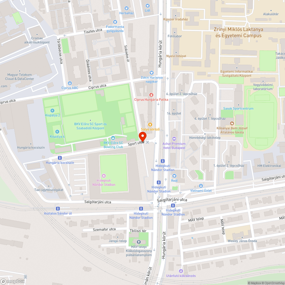 Hiányzó jelzőtábla bejelentés helye