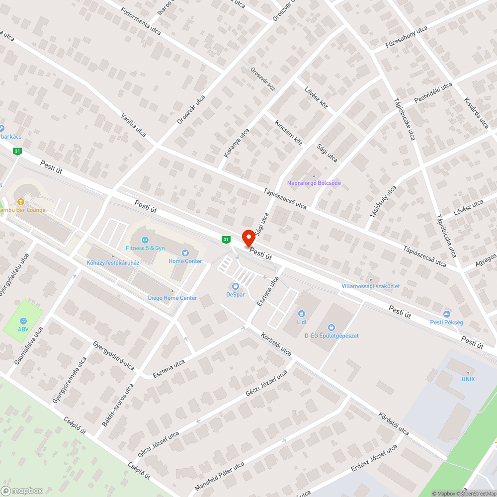 Roncs bejelentés helye