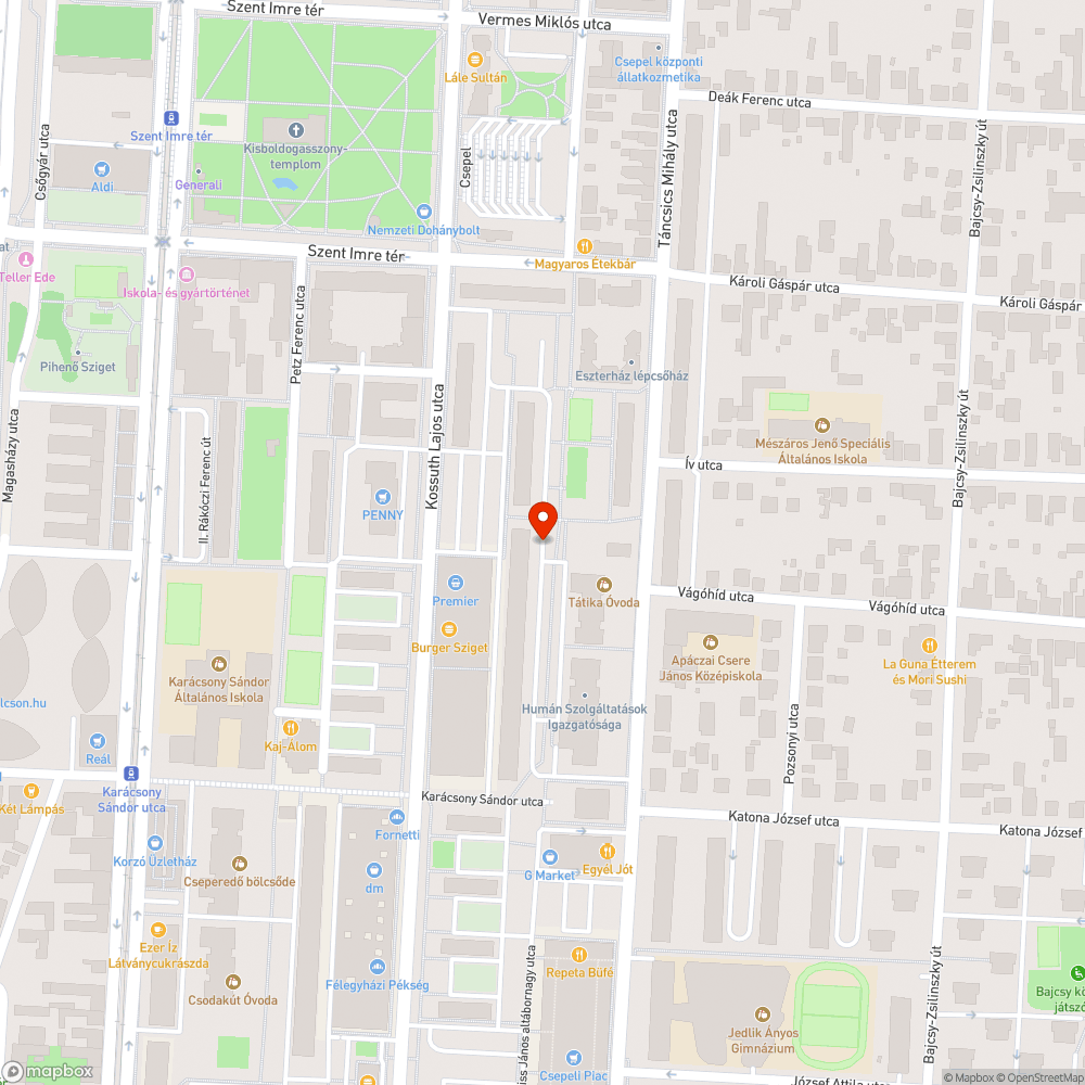 Megsüllyedt fedél bejelentés helye