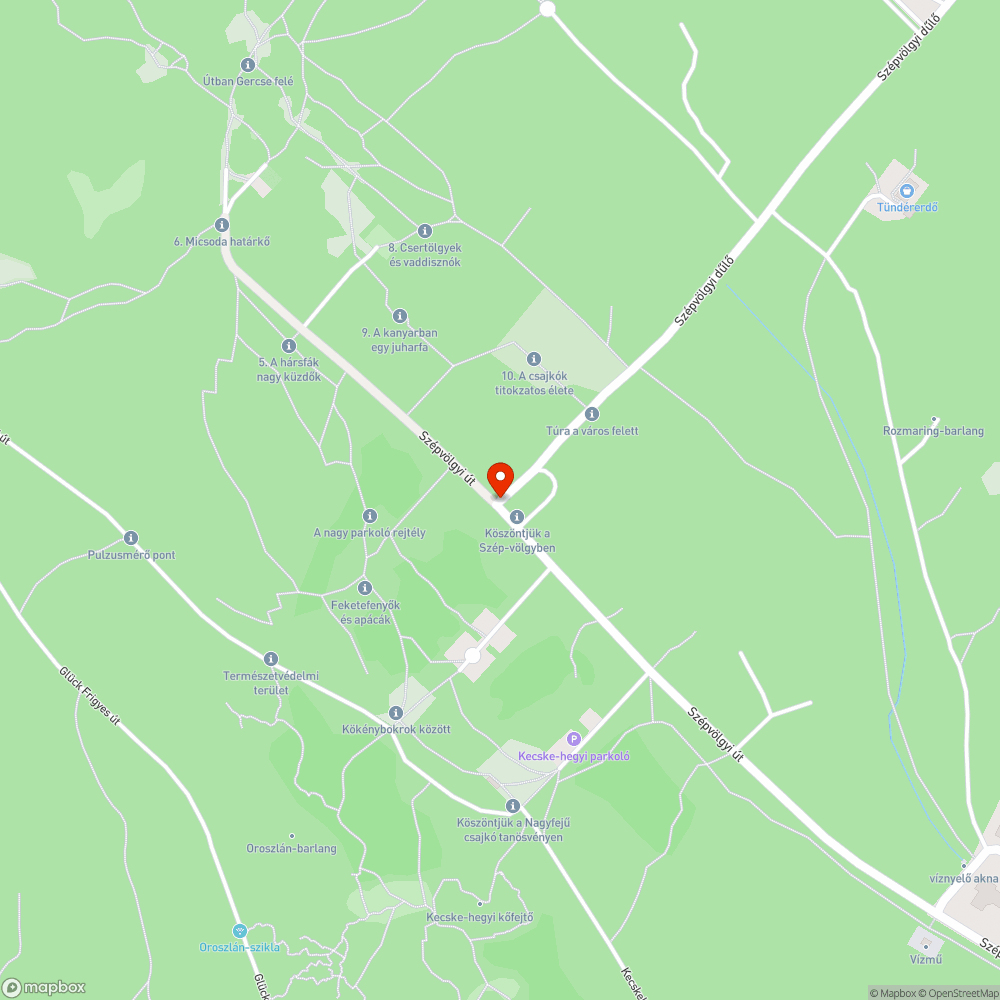 Szépvölgyi út sorompó bejelentés helye