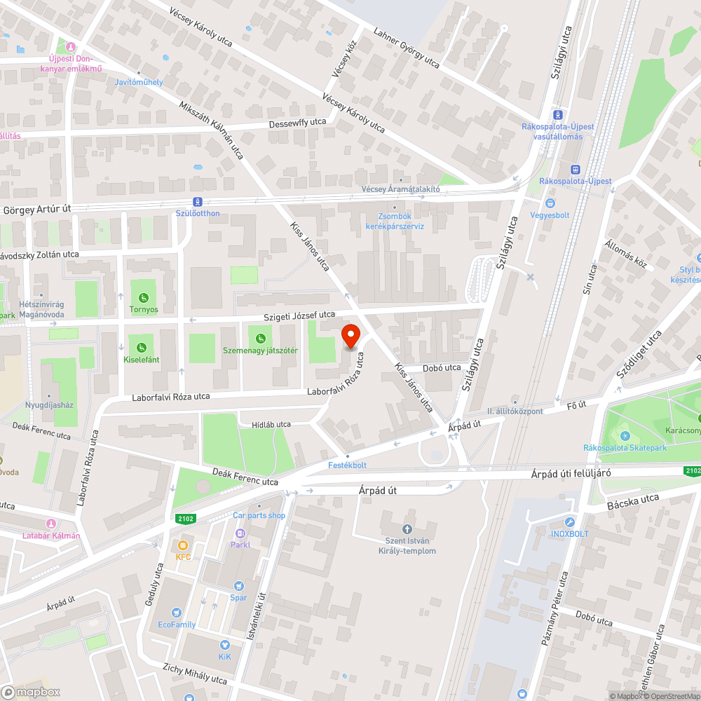 Roncstemető Újpesten bejelentés helye