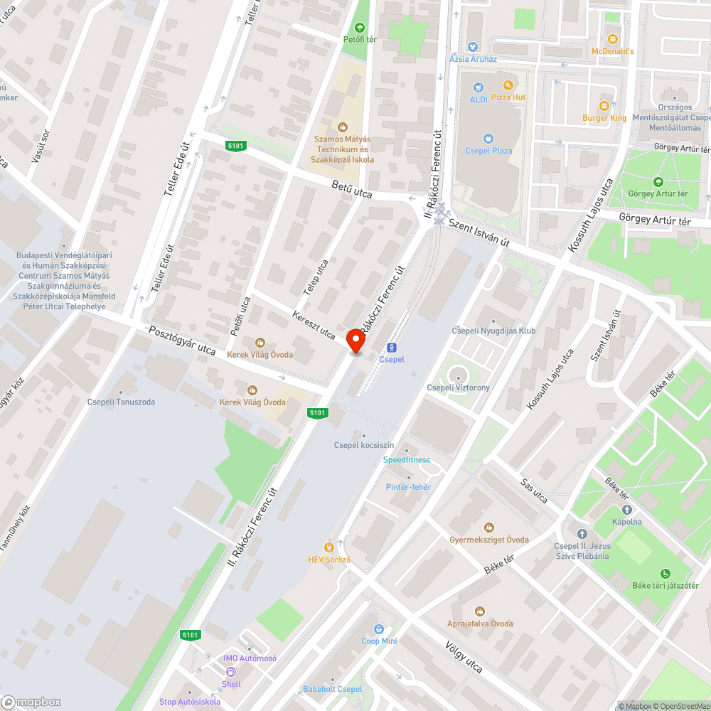 Megdőlt tábla - Csepeli Városkép bejelentés helye