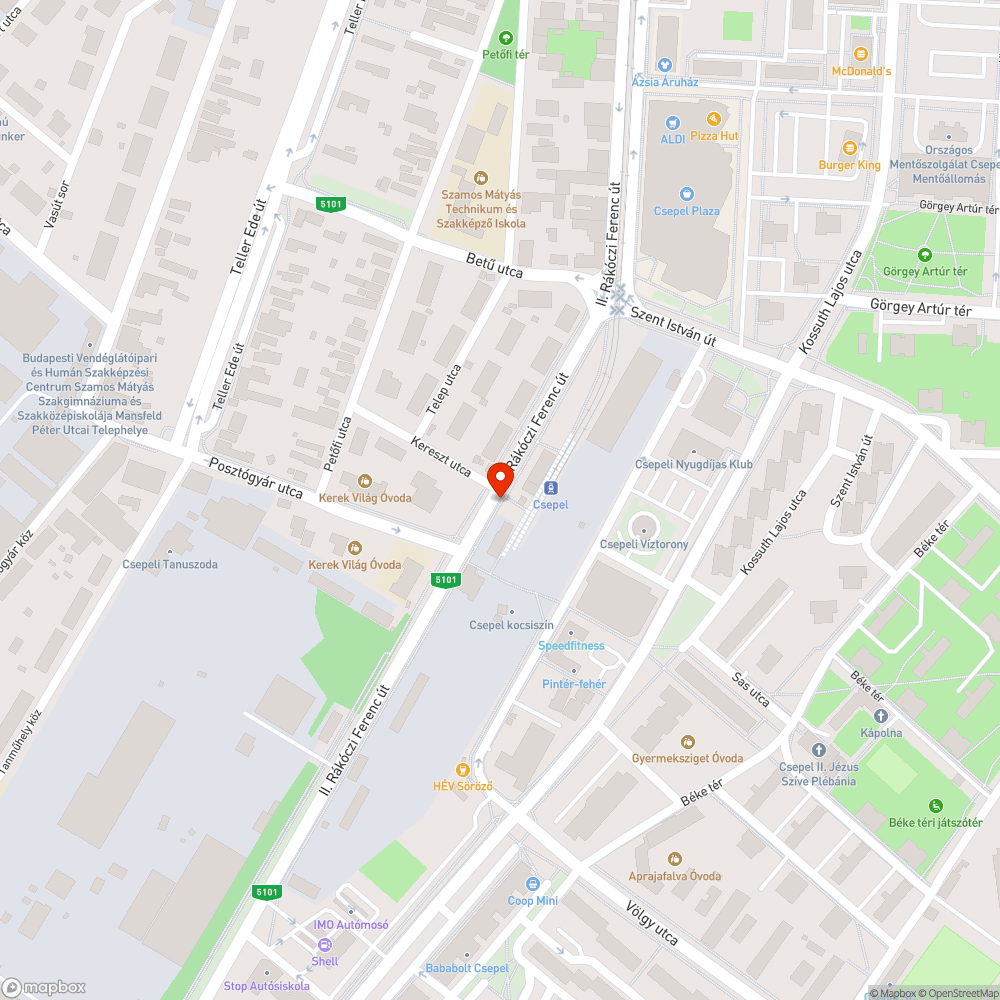 Lépcsőzetessé vált buszmegálló bejelentés helye