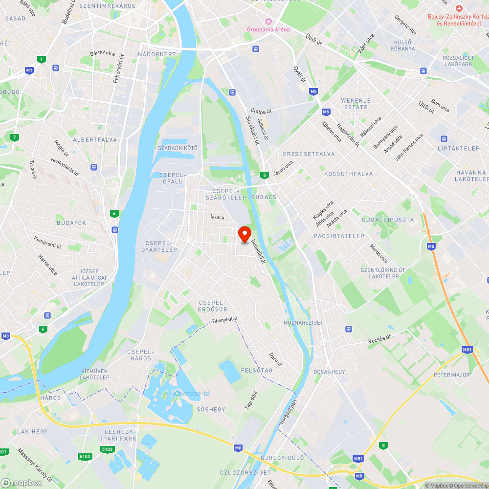 Megrongált pad bejelentés helye