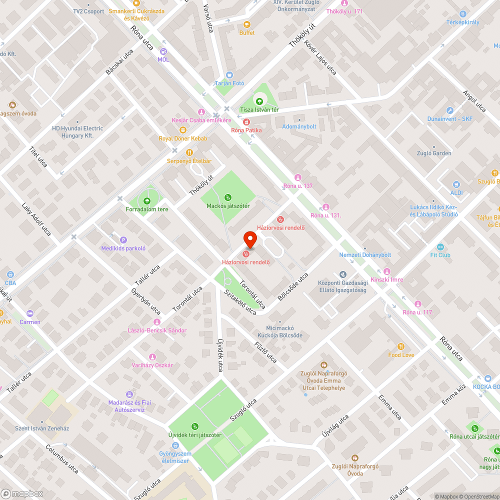 Szemétkupacok a Torontál utcában bejelentés helye