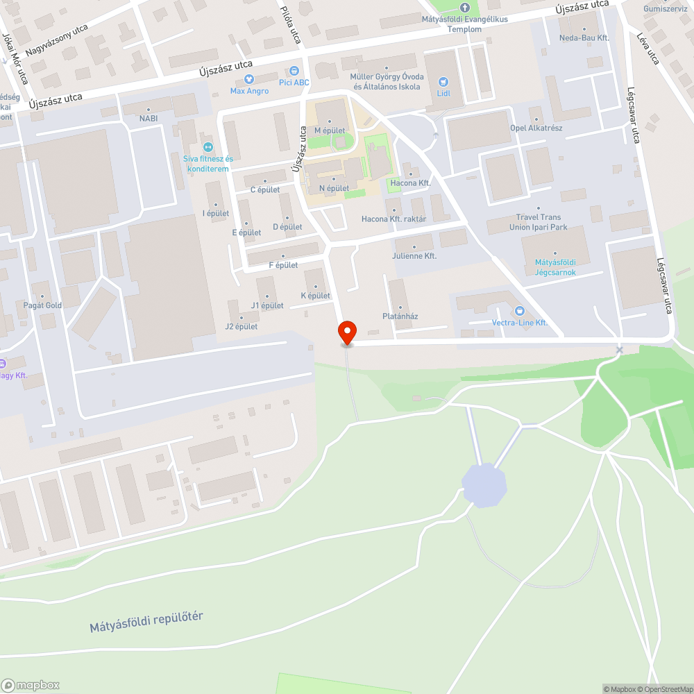 Elhagyott bevásárlókocsi bejelentés helye