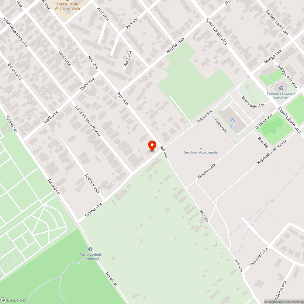 Elhagyott szemét bejelentés helye