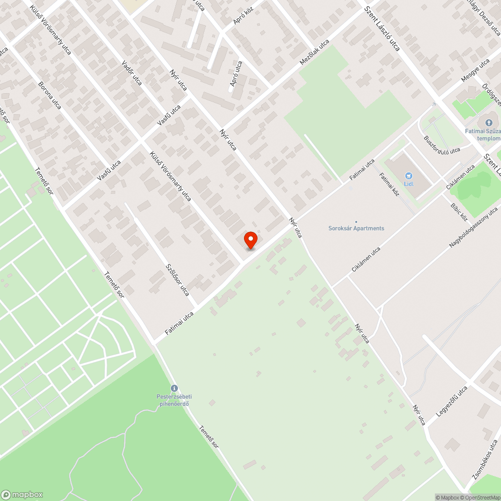 Utcai szemétdomb bejelentés helye