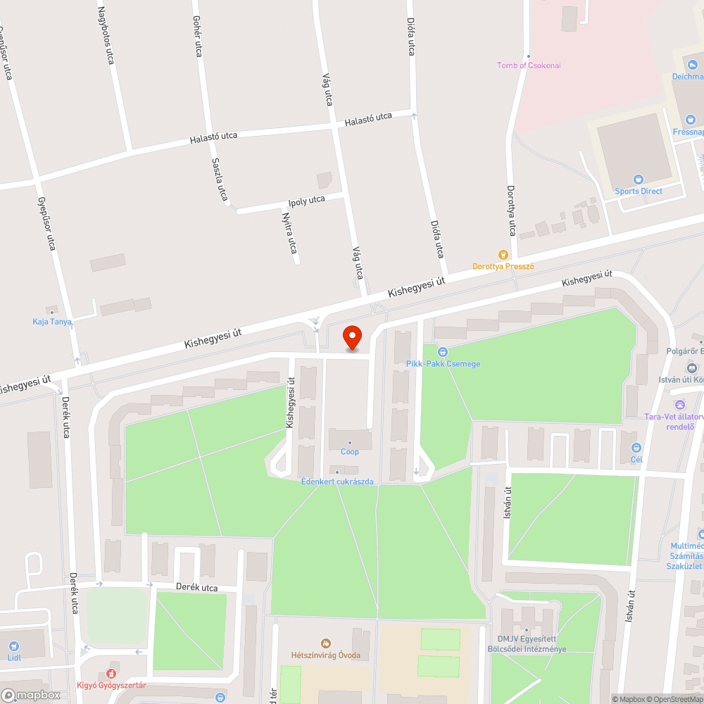 Megsüllyedet terület bejelentés helye