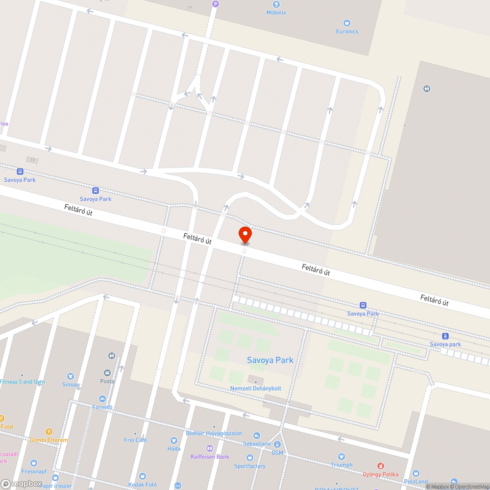 Feltáró gyalogátkelő nyomógomb bejelentés helye