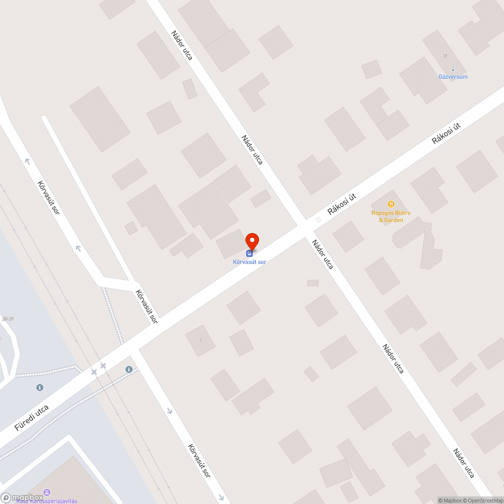 Hiányzó szemetes a megállóban bejelentés helye