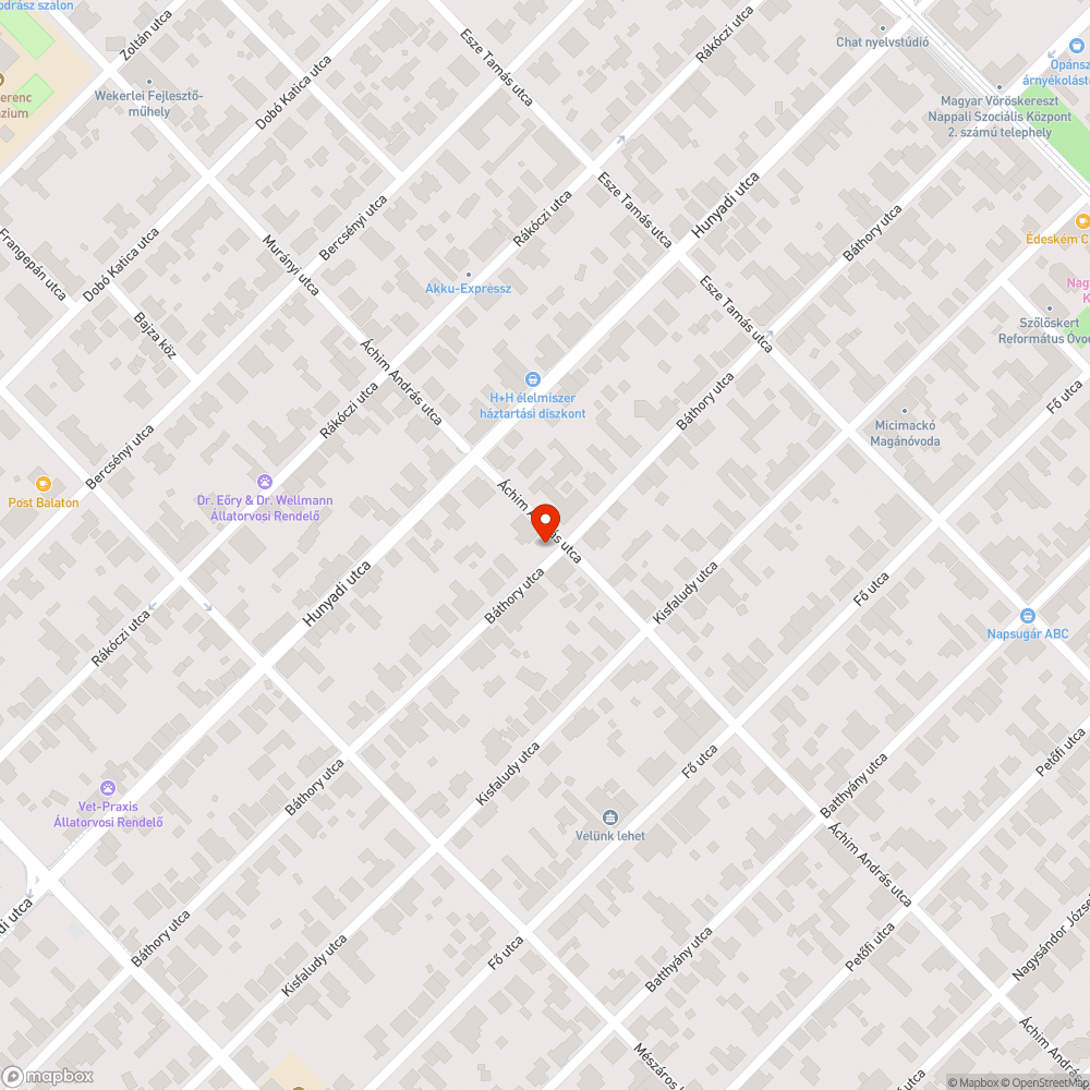 Kanapé bejelentés helye