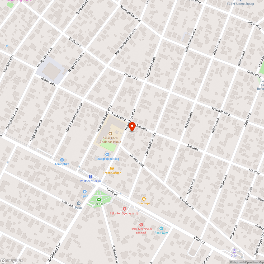 Botlásveszély bejelentés helye