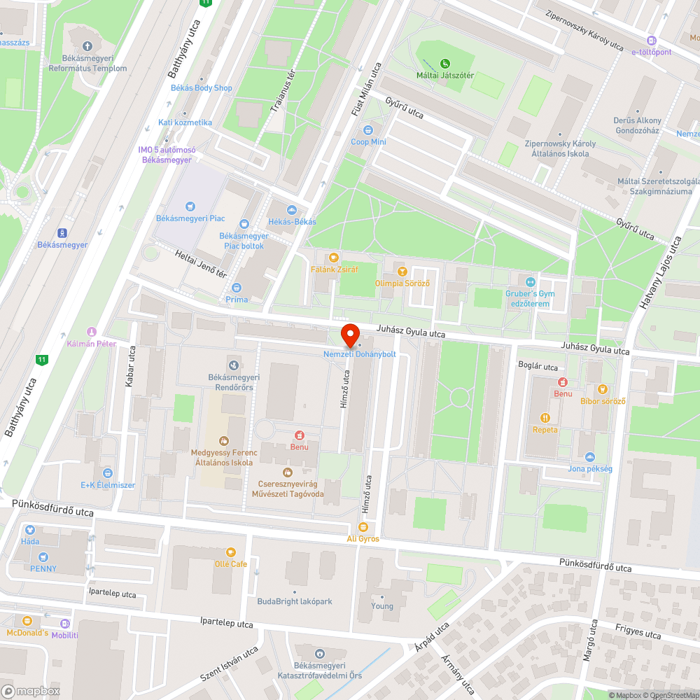 Sáros járda bejelentés helye