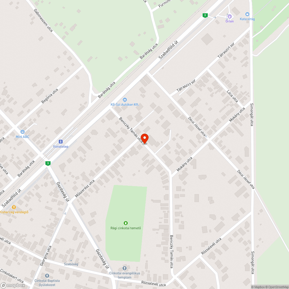 Közvilágítás elromlott bejelentés helye