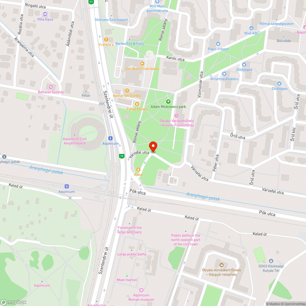 Kátyú/ Pók utcai ltp/ Városfal utca/ 2 bejelentés helye