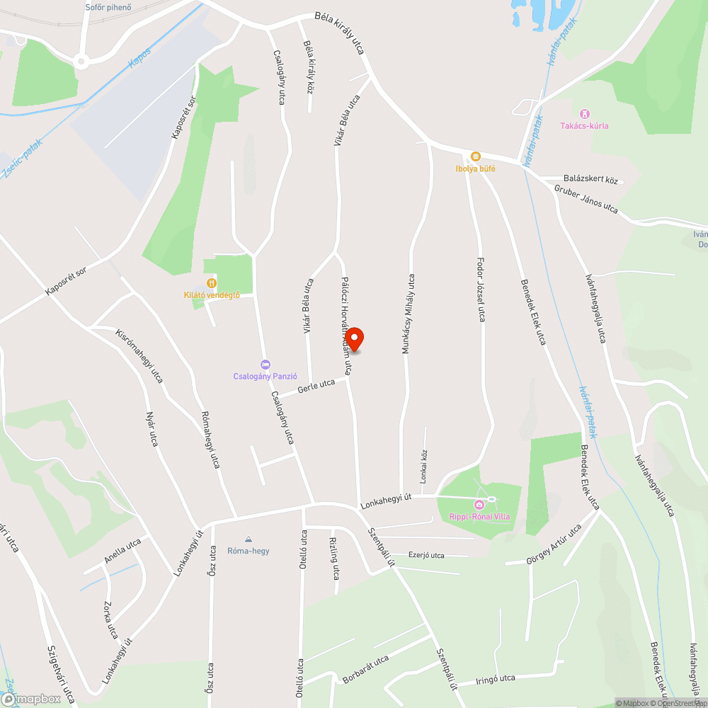 Kátyú bejelentés helye