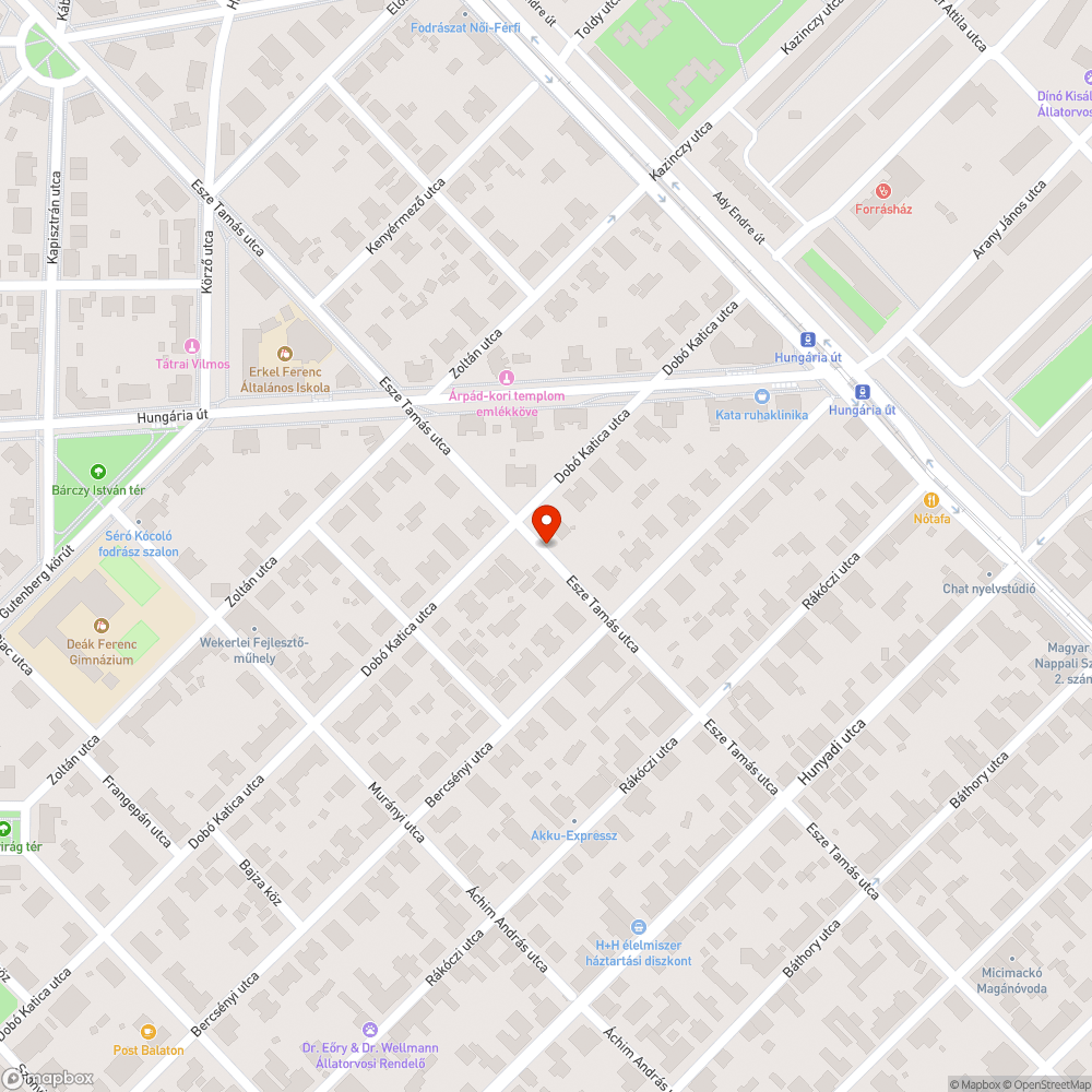 Elhagyott jármű bejelentés helye