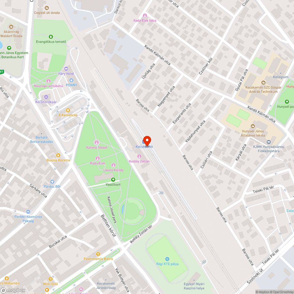 Alacsonyan lévő táblák bejelentés helye