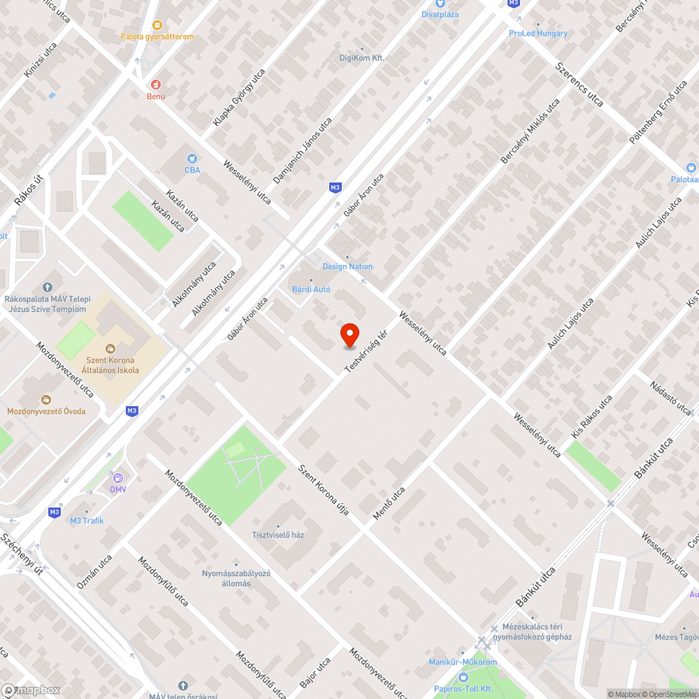 Szemét bejelentés helye